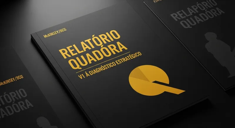 Capa do Relatório Quadóra — exemplo do entregável